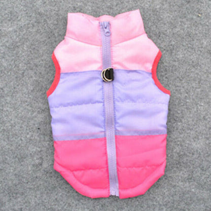 Warm Pet Dog Coats Jacket Outdoor Clothes Waterproof Winter Vest Puppy Coat UK