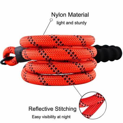 Extra Strong Reflective Rope Dog Lead with Foam Padded Handle Leash 5Ft 150Cm