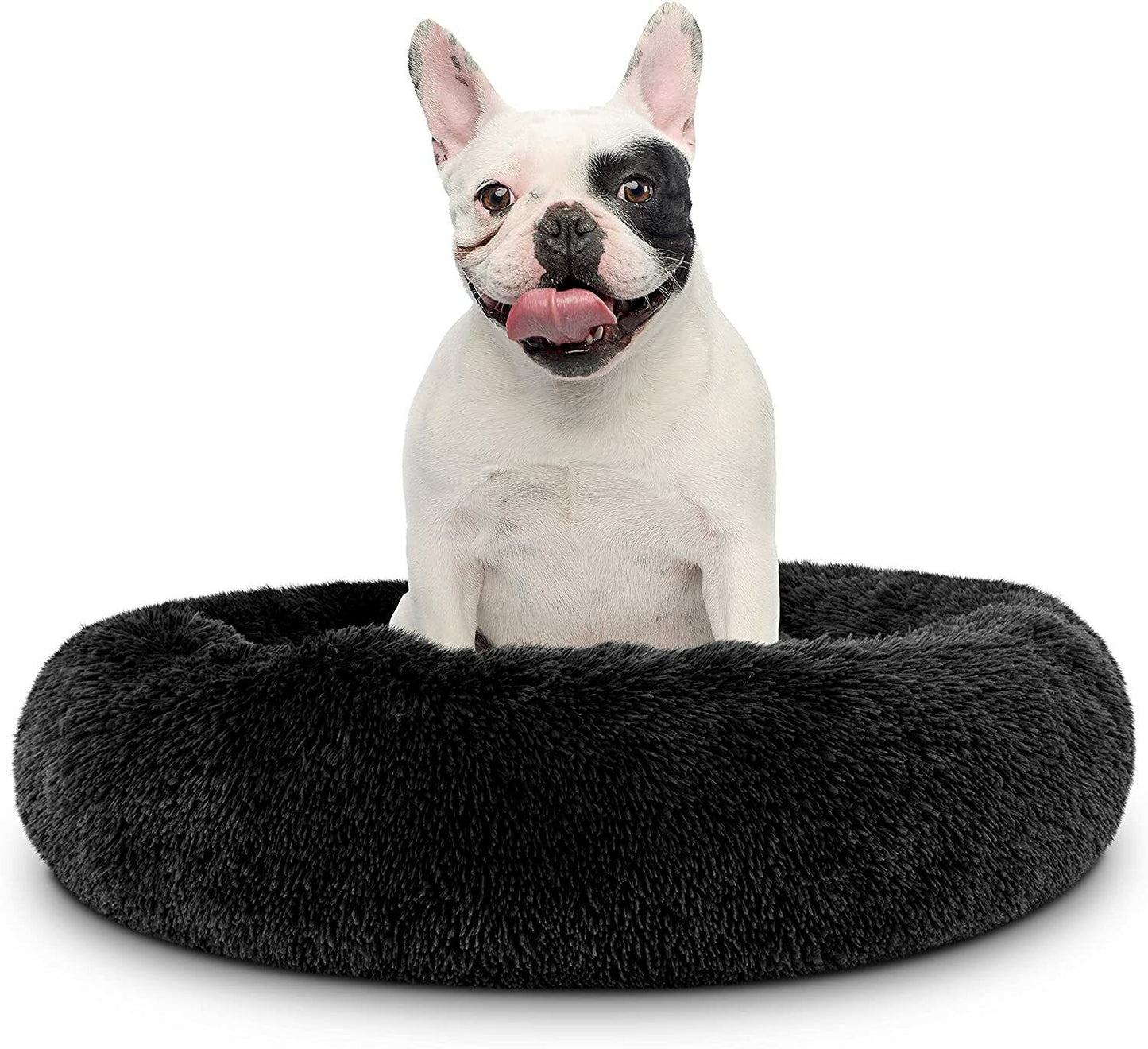 Dog Bed Donut Soft Large Plush Cat Beds for Calming Pet anti Anxiety Washable Xl