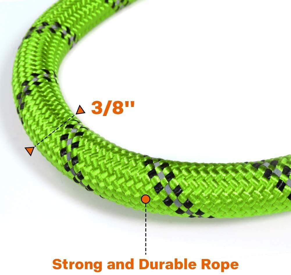 Extra Strong Reflective Rope Dog Lead with Foam Padded Handle Leash 5Ft 150Cm