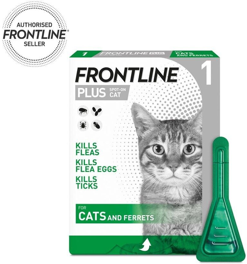 FRONTLINE SPOT on & plus CAT & DOG Flea Lice Tick Treatment Solution Kills Fleas