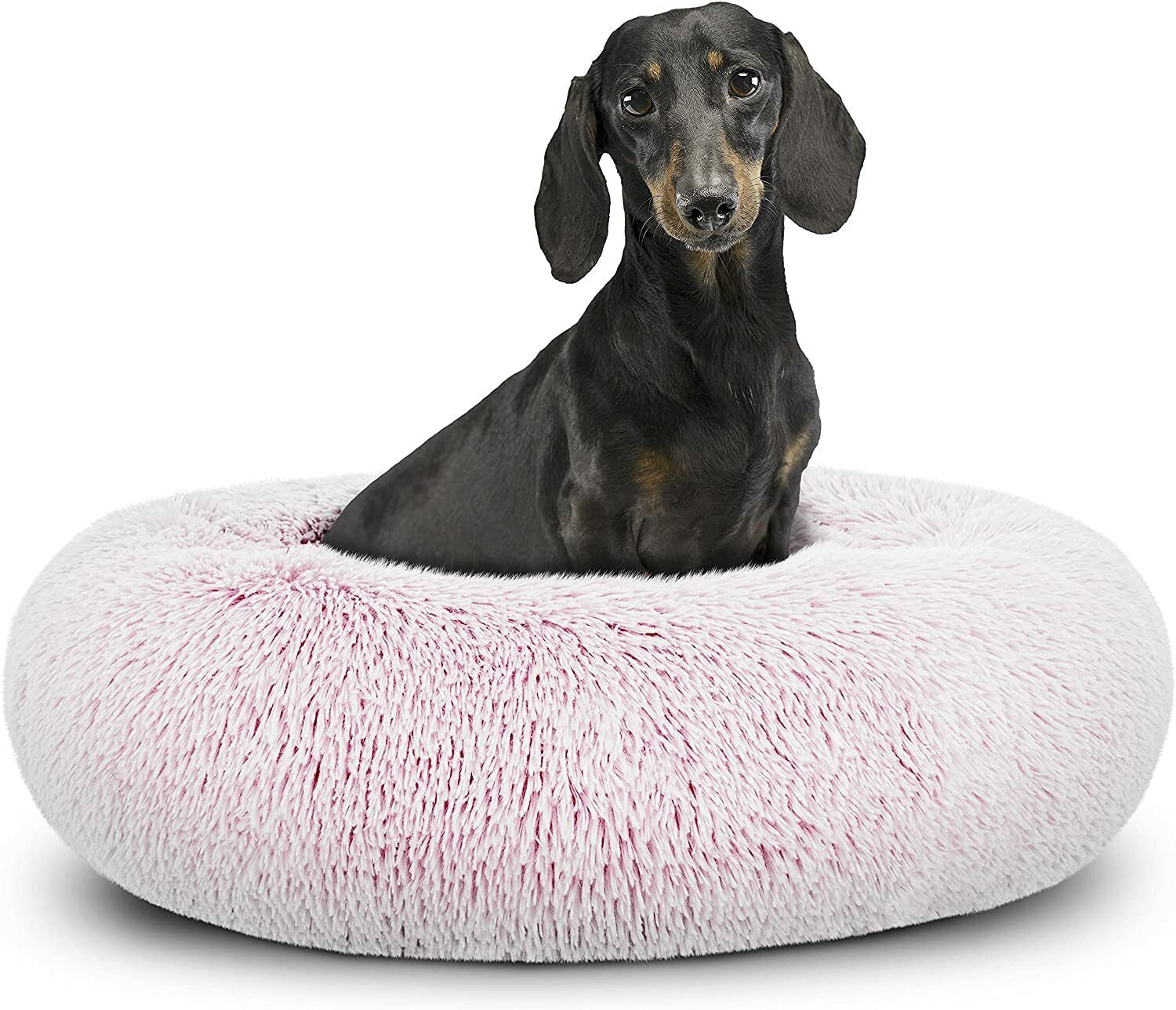 Dog Bed Donut Soft Large Plush Cat Beds for Calming Pet anti Anxiety Washable Xl