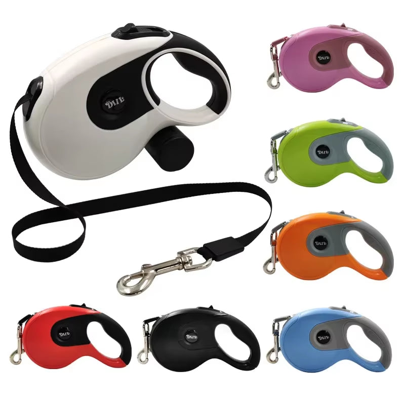 3/5M Dog Leash Durable Leash Automatic Retractable Walking Running Leads Dog Cat Leashes Extending Dogs Pet Products